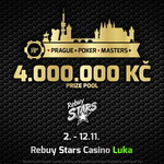 Druhá edice Prague Poker Masters s prize pooly 4.000.000 Kč míří v listopadu na pražská Luka! 