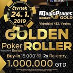 Golden Roller 1M GTD se ve Vestci odehraje opět příští čtvrtek!