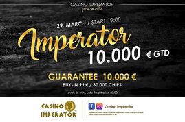 Víkend v Imperatoru: V pátek o 260K GTD, v sobotu VIP cash game!