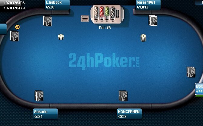 OPL: Výsledky 24hPoker €1 Re-buy