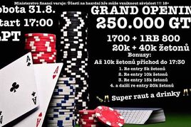 Grand Opening: V sobotu se bude v Litoměřicích hrát o čtvrt milionu!