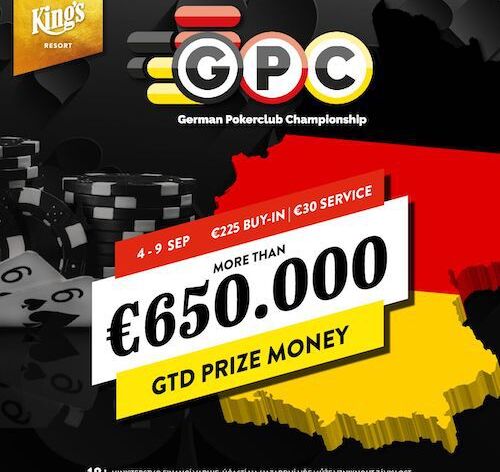 German PokerClub Championship v King's nabídne celkovou garanci €650.000