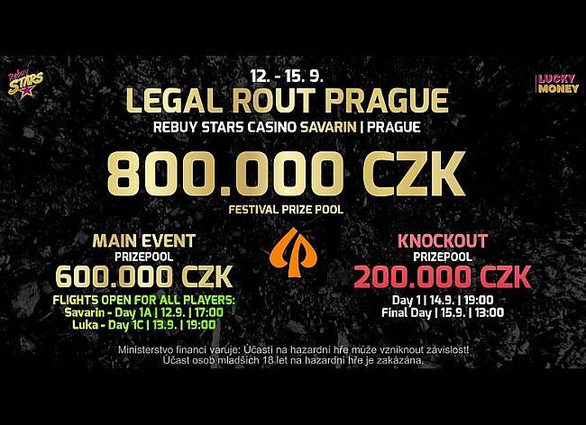 Polský speciál Legal Rout Prague o 800.000 Kč v Rebuy Stars už od 12. září!