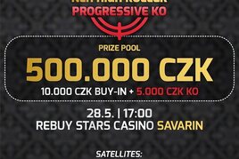 RS Savarin: NLH High Roller Progressive KO o 500.000 Kč už dnes!