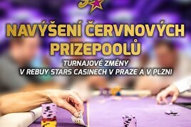 Casina Rebuy Stars navyšují červnové prize pooly v Praze a Plzni