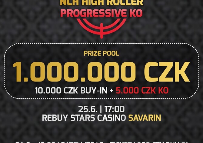 RS Savarin: NLH High Roller Progressive Bounty o 1.000.000 Kč už tento čtvrtek!