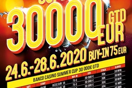 Summer Cup s garancí €30.000 startuje v Banco Casino už dnes!