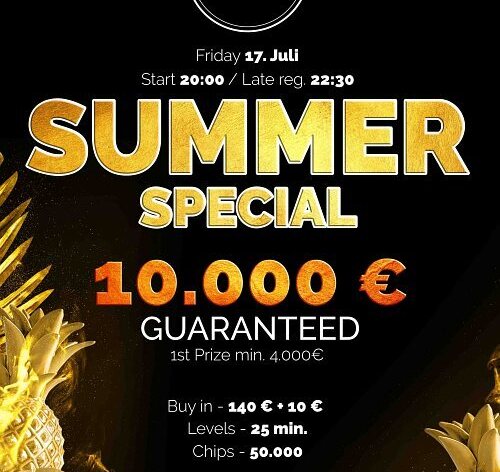Páteční Summer Special na Cínovci garantuje €10.000