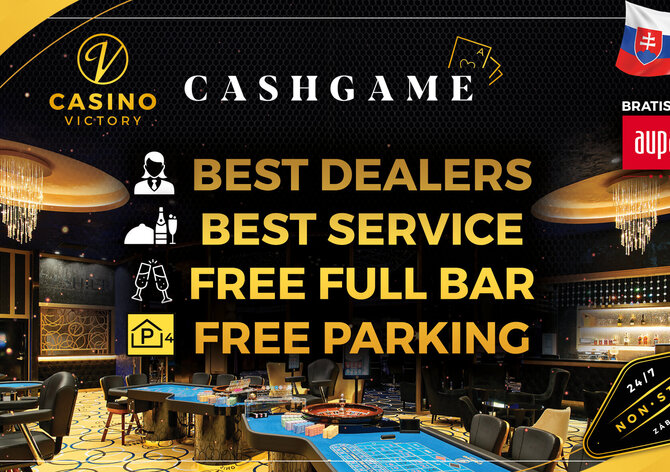 Navštivte nově otevřené luxusní Casino Victory v Bratislavě - Auparku!