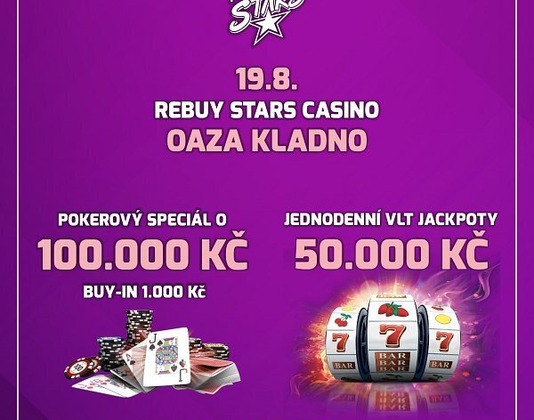 RS Kladno: Jackpot Night Special s turnajem o 100.000 Kč a VLT odměnami za 50.000 Kč už dnes