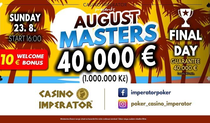 August Masters je tady! Na jihu Čech o víkendu o 1M GTD!