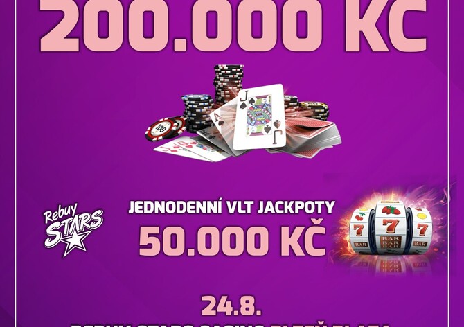 RS Plzeň: Jackpot Night Special s turnajem o 200.000 Kč a VLT jackpoty za 50.000 Kč už v pondělí