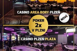 RS: Čtvrtky v Plzni nově v Casinu Area Bory! Dál jedou i turnaje v Rebuy Stars Casinu Plaza