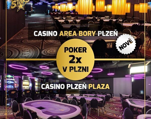 RS: Čtvrtky v Plzni nově v Casinu Area Bory! Dál jedou i turnaje v Rebuy Stars Casinu Plaza