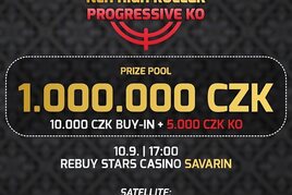 RS Savarin: Zářijový NLH High Roller Progressive Bounty o 1.000.000 Kč už ve čtvrtek