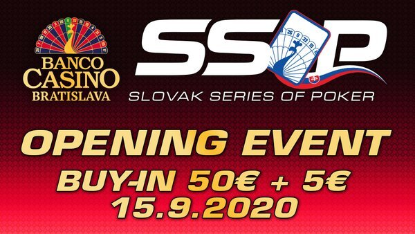 Banco Bratislava: Slovak Series of Poker nabízí po WarmUpu již dnes Opening Event!