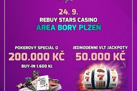 RS Plzeň Area: Jackpot Night Special s turnajem o 200K a VLT jackpoty za 50K už ve čtvrtek