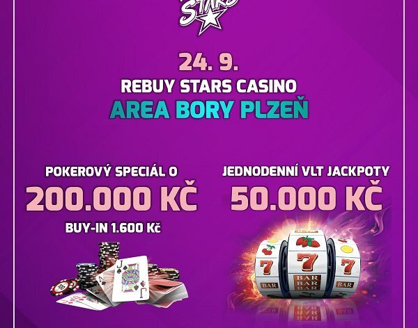 RS Plzeň Area: Jackpot Night Special s turnajem o 200K a VLT jackpoty za 50K už ve čtvrtek