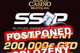 Korona: Main Event Slovak Series Of Poker 2020 sa odkládá, festival ale pokračuje!
