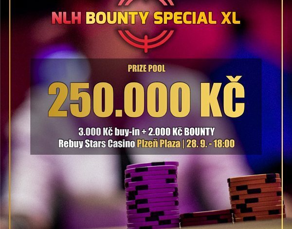 RS Plzeň Plaza: Bounty Special o skvělých 250.000 Kč a KO odměnou 2.000 Kč! 