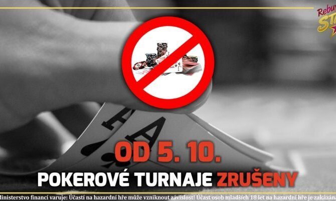 Nouzový stav: Go4games i RebuyStars ruší v termínu 4.-18.10. všechny turnaje