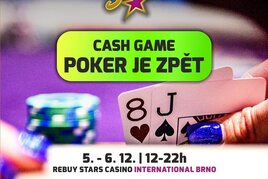 Do brněnského Rebuy Stars se v sobotu 5. prosince vrací cash game! 