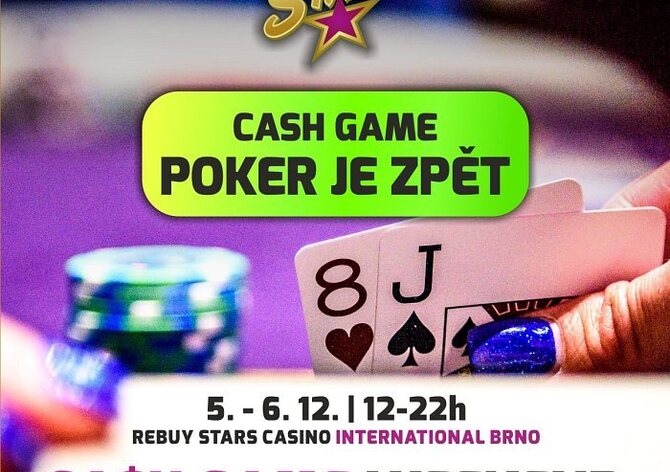 Do brněnského Rebuy Stars se v sobotu 5. prosince vrací cash game!