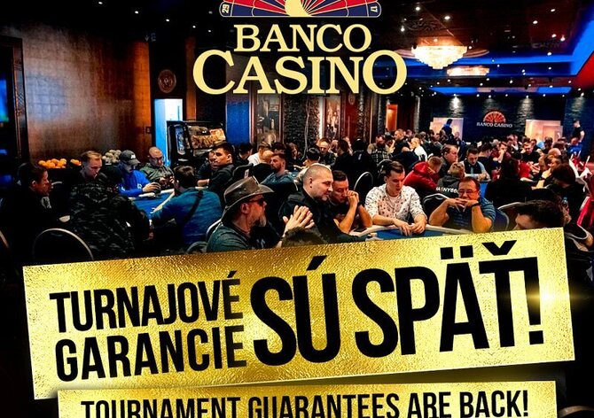 Banco Bratislava: Garantované turnaje jsou zpět. O víkendu o €15.000!