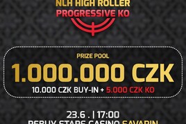 RS Savarin: Další NLH High Roller Progressive KO o 1.000.000 Kč už zítra!