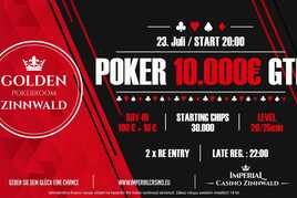 Cínovec: V pátek si v Casinu Imperial Zinnwald zahrajete minimálně o €10.000