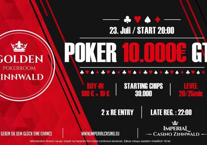 Cínovec: V pátek si v Casinu Imperial Zinnwald zahrajete minimálně o €10.000