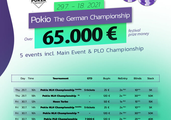 V Aši o €65K! Pokio Championship startuje ve čtvrtek!