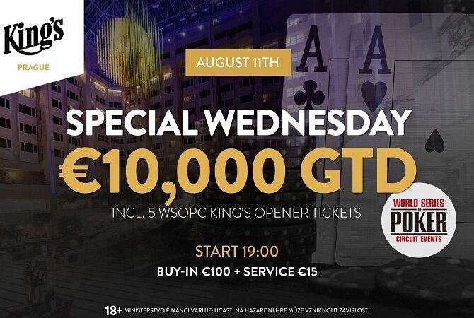 King's Prague: Minulý týden kraloval Jan Mach, druhý Wednesday Special už dnes!