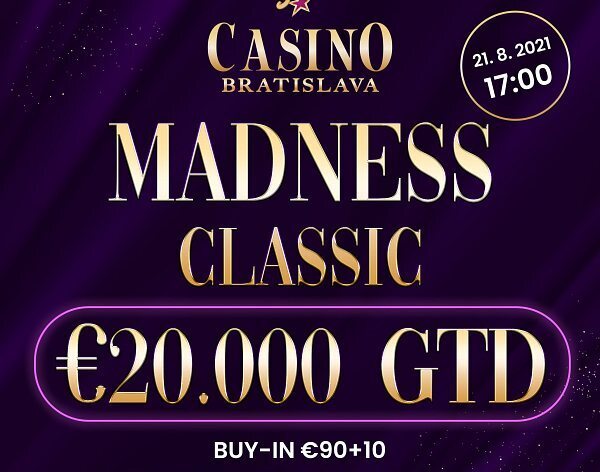 Jde do tuhého! Připravte se na závěrečné Madness €20K, Deepstack i Freeroll
