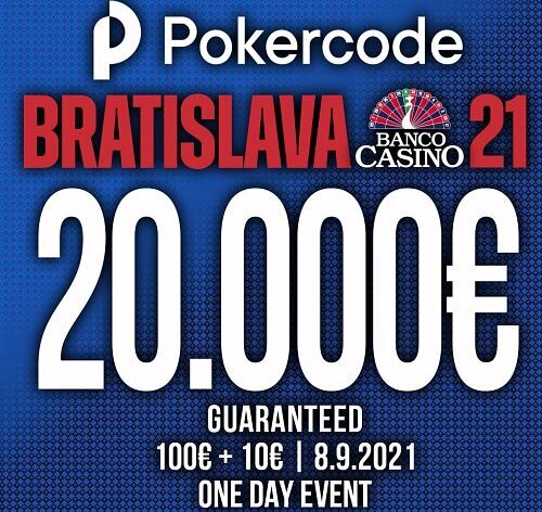 Pokercode startuje exkluzivním jednodeňákem €20K GTD jen za €110