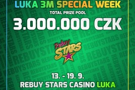 Celkem 3.000.000 Kč za jediný týden nabídne mimořádný Luka 3M Special Week!