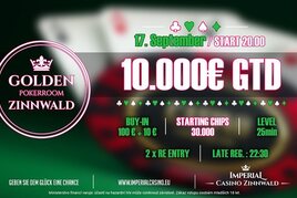 Cínovec: V pátek si v Casinu Imperial Zinnwald zahrajete minimálně o €10.000