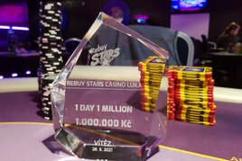 RebuyStars Luka: 1 Day 1 Million zakončen 3-way dealem