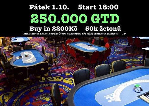 Litoměřice: Získej místo ve 400K freerollu přes páteční 250K GTD!