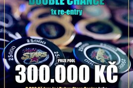 RS Luka: NLH Double Chance o 300.000 Kč pouze s jedním re-entry už dnes večer