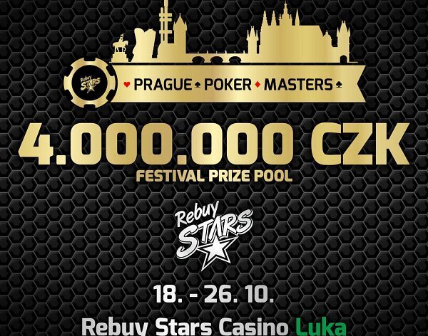 Prague Poker Masters o 4.000.000 od pondělí v Rebuy Stars Casinu Luka