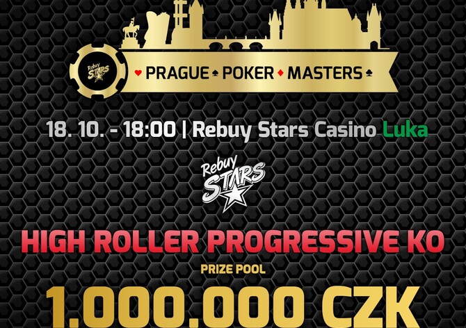 RS Luka: Prague Poker Masters odpálí pondělní High Roller Progressive KO o 1M!