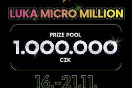 RS Luka: prize pool 1.000.000 Kč přináší festival Luka Micro Million za buy-in 1.000 korun od úterý!