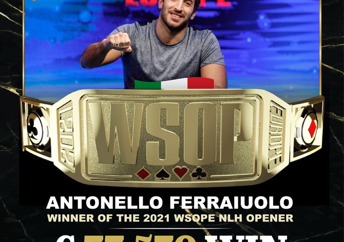 WSOPE Opener: První náramek putuje do Itálie