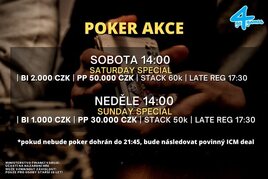 Poker se vrací do Hodolan! O víkendu odpolední turnaje!