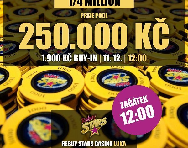 Přijďte na pražská Luka v sobotu zabojovat o 250.000 Kč už od 12:00!