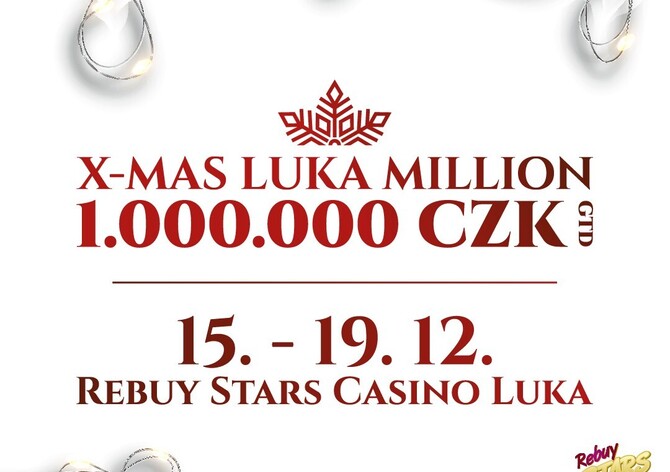 RS Luka: X-Mas Luka Million s garancí 1.000.000 Kč startuje od středy