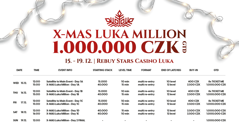 Rozpis X-MAS Luka Million