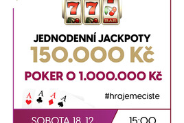 RS Luka: Sobotní Jackpot Night s jackpoty 150K doplněna pokerem o 1.000.000 Kč 
