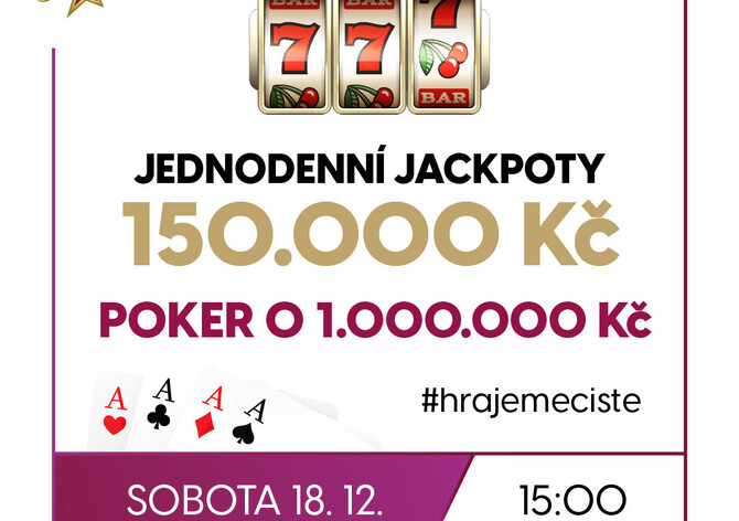 RS Luka: Sobotní Jackpot Night s jackpoty 150K doplněna pokerem o 1.000.000 Kč